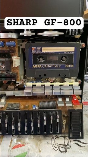 Restored Sharp GF-800! Boombox Lives Again 📻 #sharp #vintageaudio #retro #repair