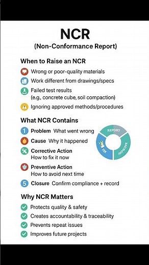Non Conformance Report | #NCR | NCR in Construction | NCR in Civil Engineering | #Shorts