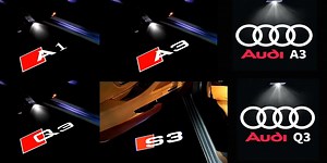 Audi LED Door Projector Lights, Car Logo Welcome Lighting - Etsy UK