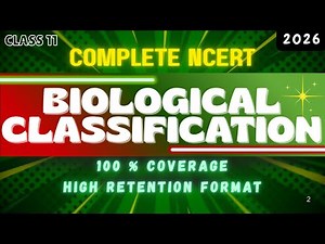 NCERT REBUILT • Biological Classification in 30 minutes • LEARN 5X FASTER • REVISE 10X QUICKER