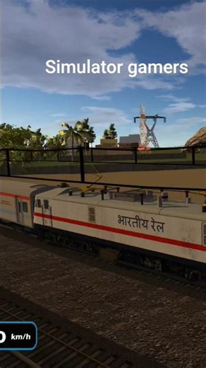 Train 🚂🚋🚃🚋🚃🚋🚃 is running in beautiful scenery #train #indiantrainsimulator #shorts