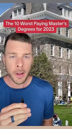 15K views · 82 reactions | The 10 worst paying masters degrees in the US #college #mastersdegree #HigherEducation #HighPayingJobs #teachers #FinancialLiteracy | Basic Financial Literacy | Facebook