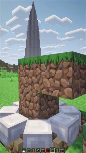 Minecraft Realistic Campfire Tutorial🔥 #minecraft