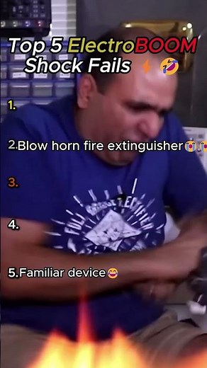 Top 5 ElectroBOOM Shock Fails ⚡🤣 #Shorts