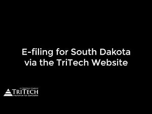 South Dakota: E-Filing through the TriTech Website