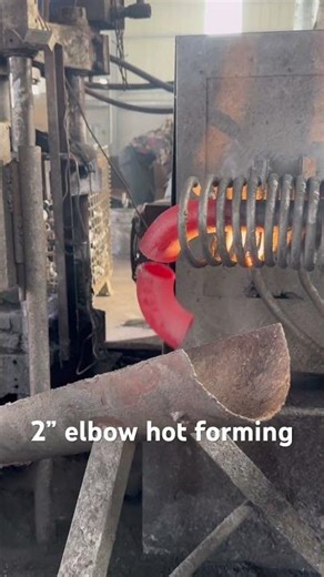 Elbow hot forming machine #elbow #manufacturing #elbow forming process #factory