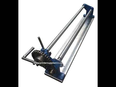 Manual Hot Stamping Foil Cutting Machine Operation Video, Foil Paper Cutter Slitter