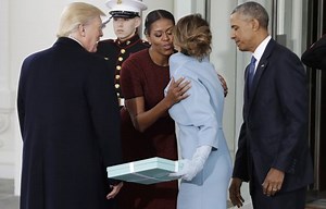 What was in the Tiffany box Melania Trump gave Michelle Obama? The former first lady finally spills - The Boston Globe