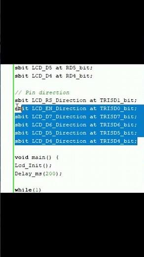 LM016 16x2 LCD with PIC16F877A. using cursor to display hello world. #circuit #code #iot