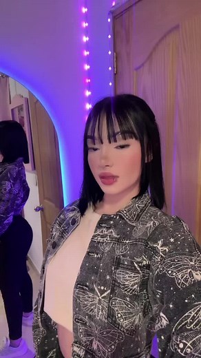 Stylish Fashion Showcase with Butterfly Jacket