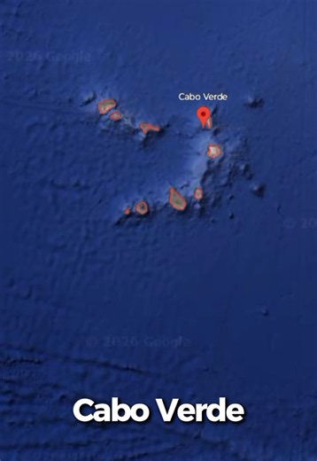 Cabo Verde map view on Google Earth