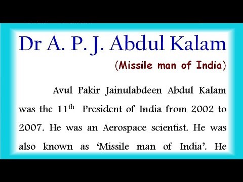 APJ Abdul kalam biography in English 2022 life story of APJ Abdul kalam APJ Abdul kalam Essay Englis