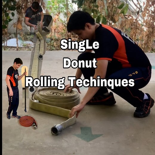 2.6K views · 50 reactions | Single Donut hose roll Techniques . #hoserolling #firefighter #firefightertraining #Bomberos #firenuzzle | firenuzzle | Facebook