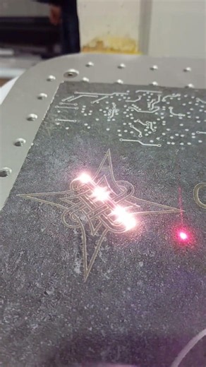 Deep Engraving on ceramic tile #subhangraphics #fiberlaser #fiberlasermarking
