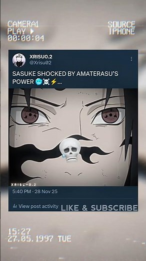 SASUKE SCARED ☠️...