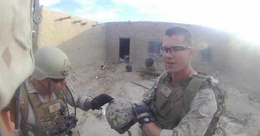 U.S. Marine survives sniper's bullet to head