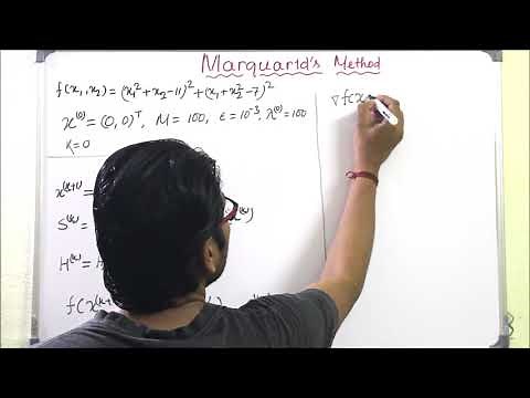 Lecture 49 - Marquardt's Method (Example Problem) | Multivariable Optimization