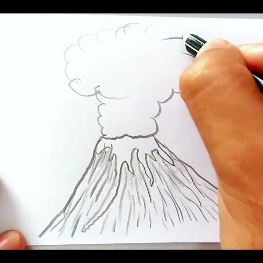 Cómo dibujar un VOLCAN