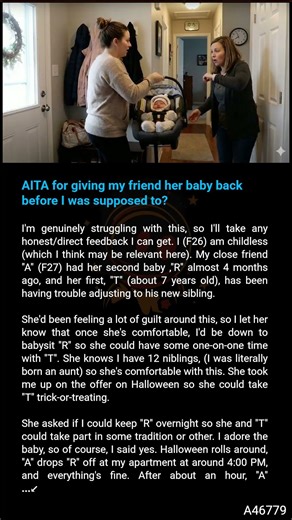 28K views · 16 reactions | AITA for giving my friend her baby back before  I was supposed  to? | Gemini Tee | Facebook