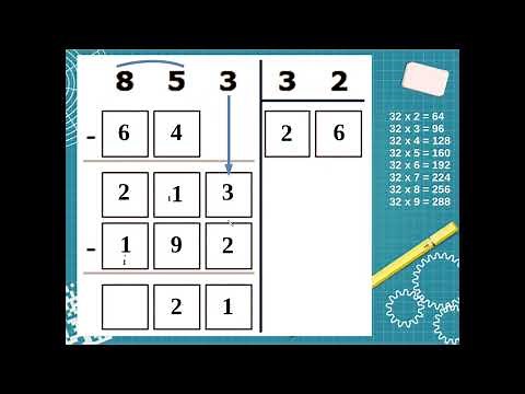 Division posée - diviseur à 2 chiffres - CM1-CM2