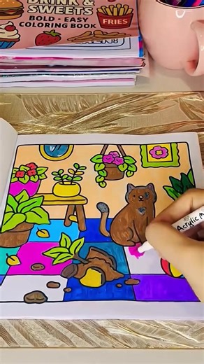 Creative Cat Coloring Video to Brighten Your Day