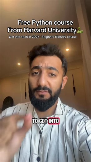 𝗔𝘀𝗶𝗳 𝗛𝗮𝘀𝘀𝗮𝗺 🇲🇼 🇿🇦 on Instagram: "Free course alert! Harvard just launched a CS50 Python course that is available for free on Edx. #freecourses #python #Tech #career"