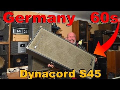 Vintage 1960s Dynacord S45 Professional Speakers Sound Test