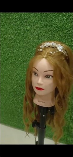 Trending bride hairstyle #wedding hairstyle #partyvibes