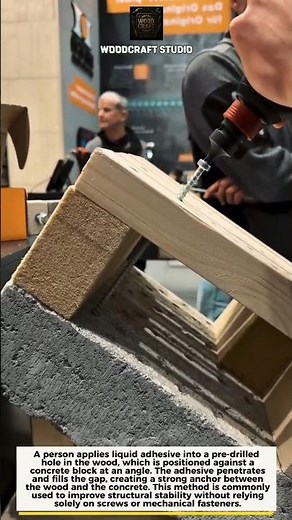 Powerful Wood to Concrete Bonding Trick You Must See! #construction #diy #tools