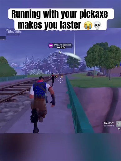 Mit Spitzhacke zu rennen ist OP#fortnite #fyp