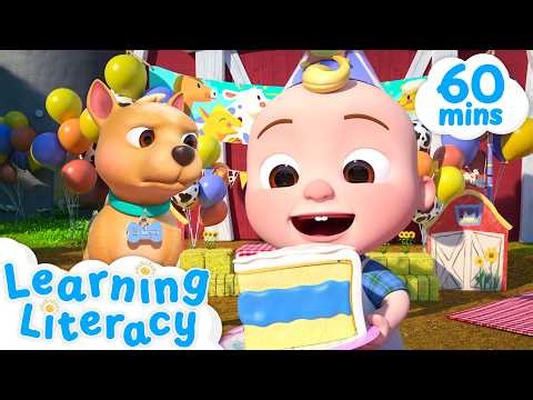 JJ's Birthday on the Farm 🎂 | CoComelon 🍉 | 🔤 Subtitled Sing Along Songs 🔤 | Cartoons for Kids