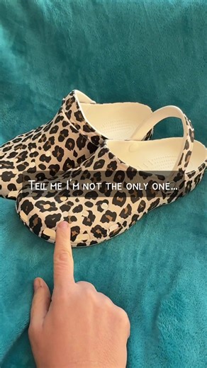Confession: I said I’d never wear Crocs Shoes! Also me now: obsessed with these leopard clogs 🐆 Don’t knock them till you try them. @CROCS UK #TikTokMadeMeBuyIt #crocsclogs #leopardclogs #crocsshoes #fyp