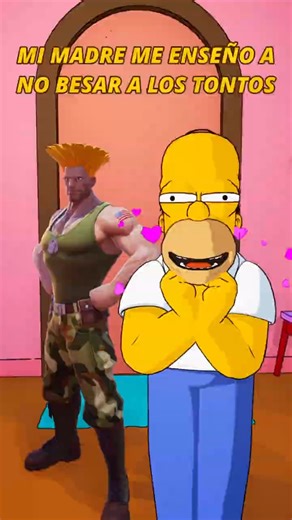 MI MADRE ME ENSEÑO A NO BESAR A LOS TONTOS 😘 #Fortnite #FortniteMemes #LosSimpson #Homero #Vardust