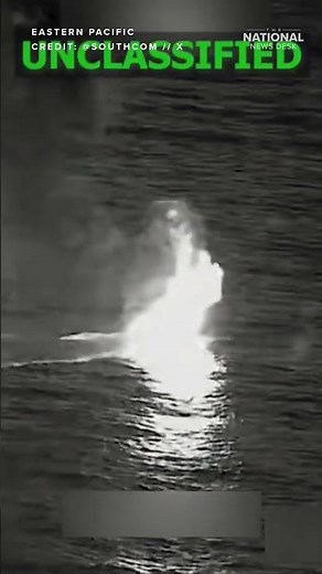 US military strikes alleged terrorist drug boat killing 1, with 2 survivors