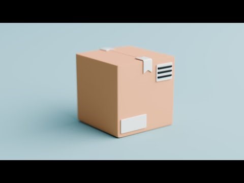 How to Model a Cardboard Box in Blender | Easy 3D Tutorial for Beginners