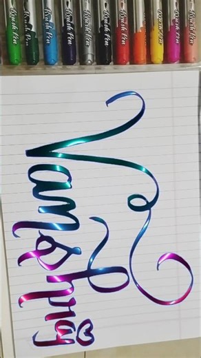 Fortuner trading song how to write Vanshraj name calligraphy #viral #calligraphy