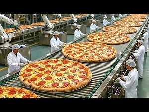 Inside a Modern Pizza Factory: How It’s Made Frozen Pizza in a Mega Factory ( Full Process )