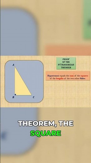 The Simplest Pythagorean Theorem Proof Ever #mathclass #geometry