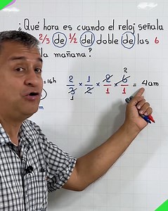 27K views · 993 reactions | Cómo resolver un problema de aplicación de fracciones sobre el reloj.#luiseduque #matematica #razonamientomatematico | Luis Eduque | Facebook