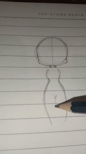 How I draw Chibi body 😄😄