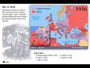 WW1 Battles Timeline, World War 1 1914-1918