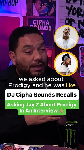 DJ Cipha Sounds Recalls Asking Jay Z About Prodigy In An Interview 👏🏽
