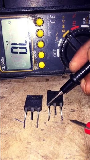 How to check transistor with multimeter | how to check transistor #shorts #electronics #electronic