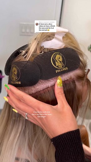 Reply to @rocioanica finish closing the weft #ComeDanceWithMe #hairtok #ScreamItOut #tiktoktrending #haircare #viralvideo #hairextensions #hairstyles #hairstyle #hairtutor #haistylist #hair #seattle #extensionstransformation #seattlehair #selfcare #extensions #handtiedextensions #seattlesalon #GameTok