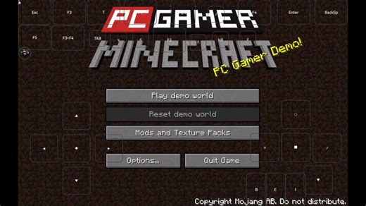【Minecraft】PC Gamer Demo Minecraft