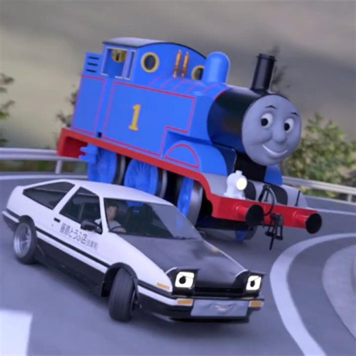 Initial D... with a Talking Train!!