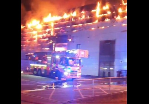 Firefighters tackle large blaze that ripped through Dublin recycling centre