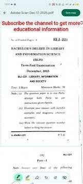 BLI 221 exam questions ignou Library science