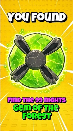 How to get Gem of the Forest 🌳Find the 99 Nights👀😜Roblox 🤘