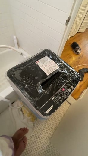 Portable Washer Nictemaw 17.8Lbs Capacity Full-Automatic Washer Machine 1.9 Cu.ft 2 in 1 Compact Lau